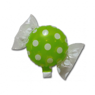 MINI SHAPE CARAMELLA VERDE A POIS 8''